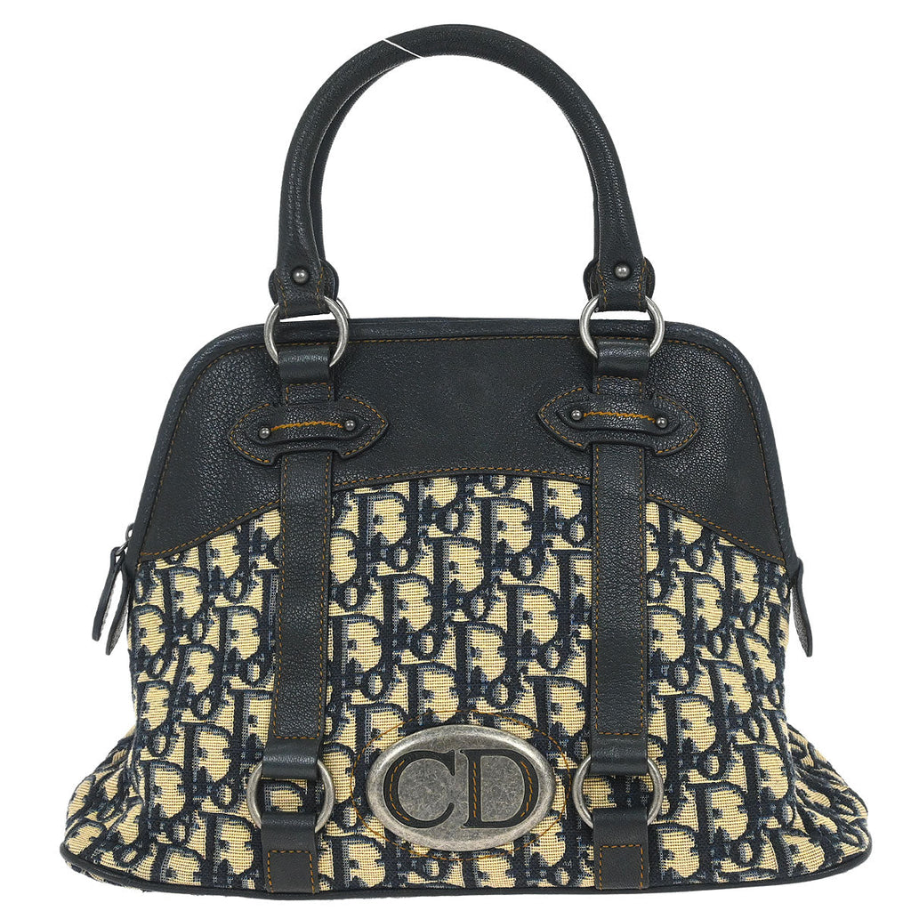 Christian Dior Navy Beige Trotter Handbag
