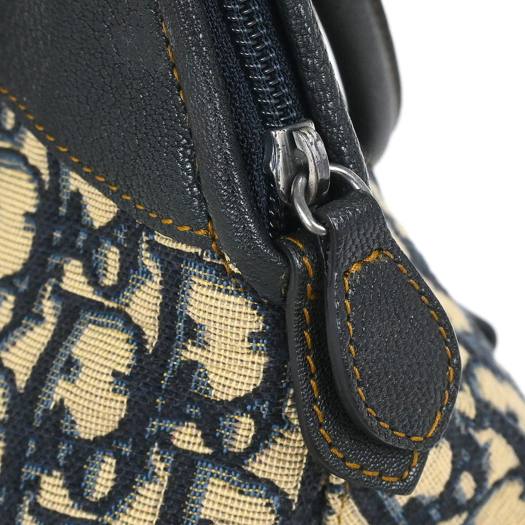 Christian Dior Navy Beige Trotter Handbag