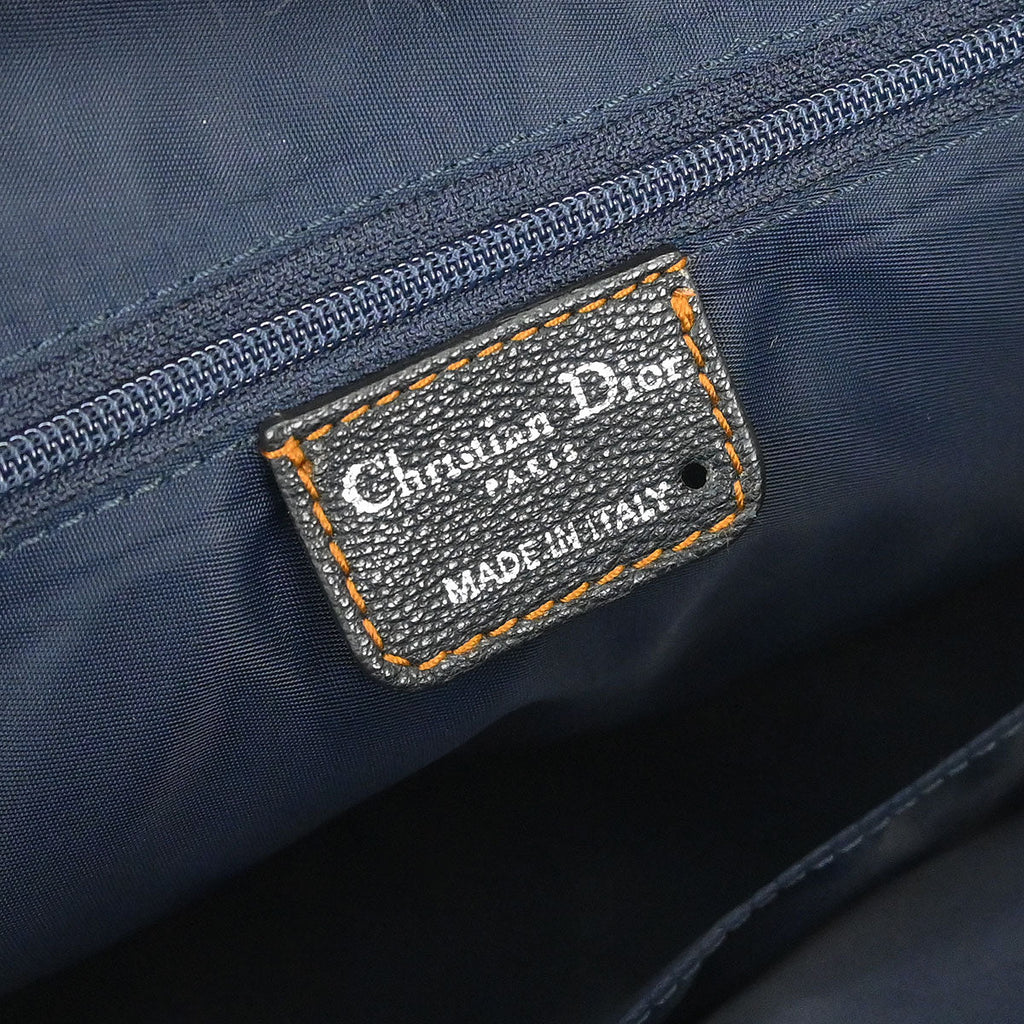 Christian Dior Navy Beige Trotter Handbag
