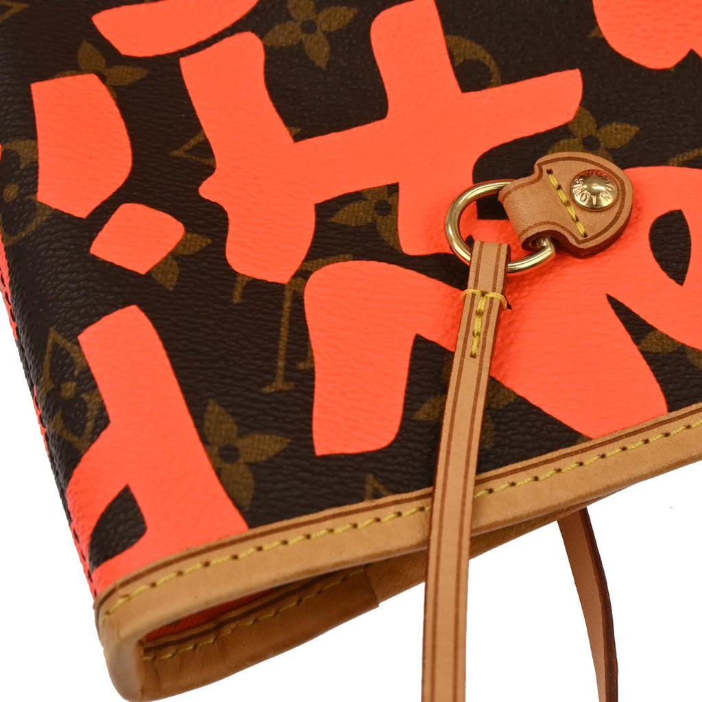 Louis Vuitton 2009 Orange Monogram Neverfull GM Tote Bag M93702