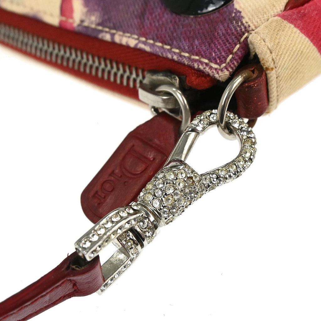 Christian Dior Red Canvas Dior's Victim Limited Saddle Handbag