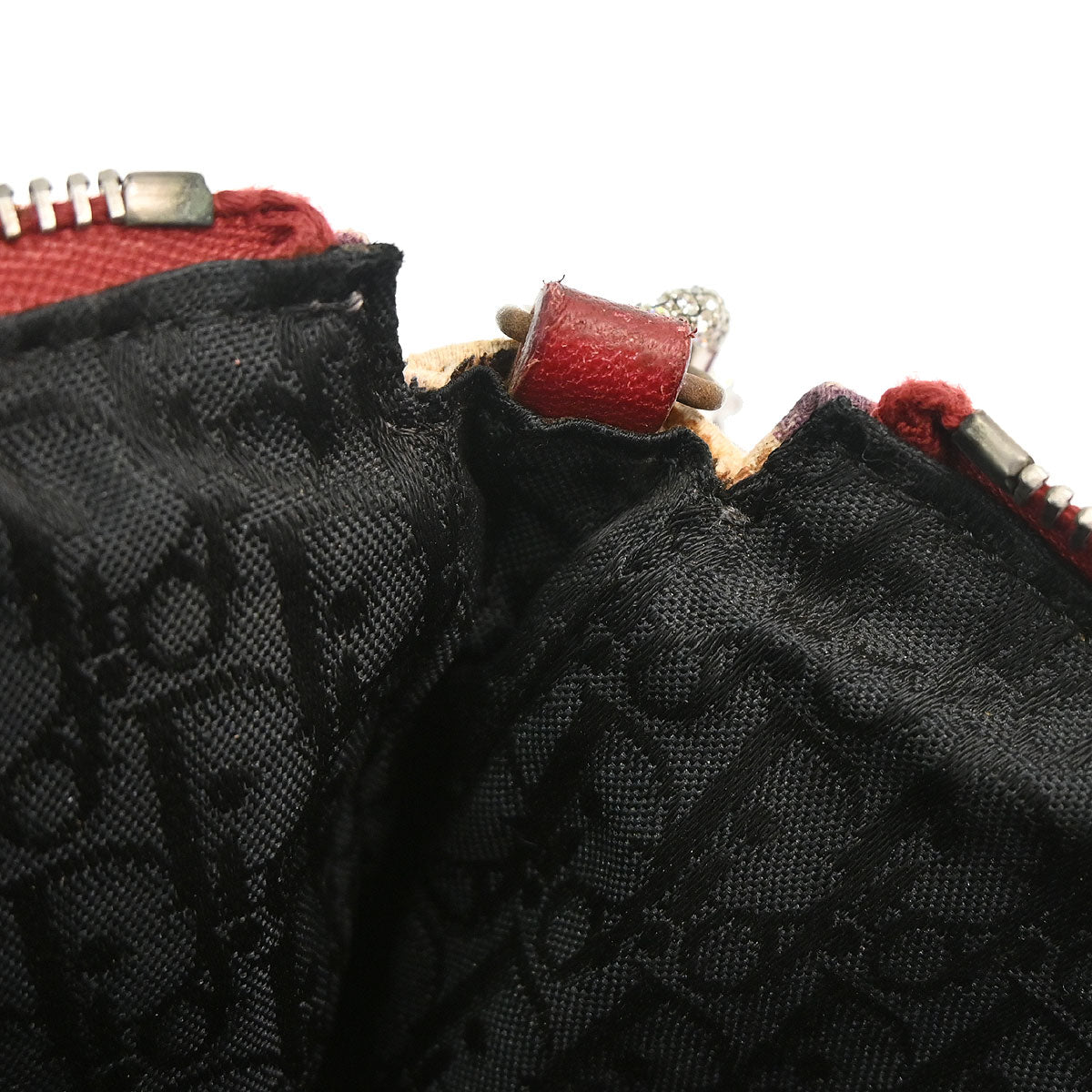 Christian Dior Red Canvas Dior's Victim Limited Saddle Handbag