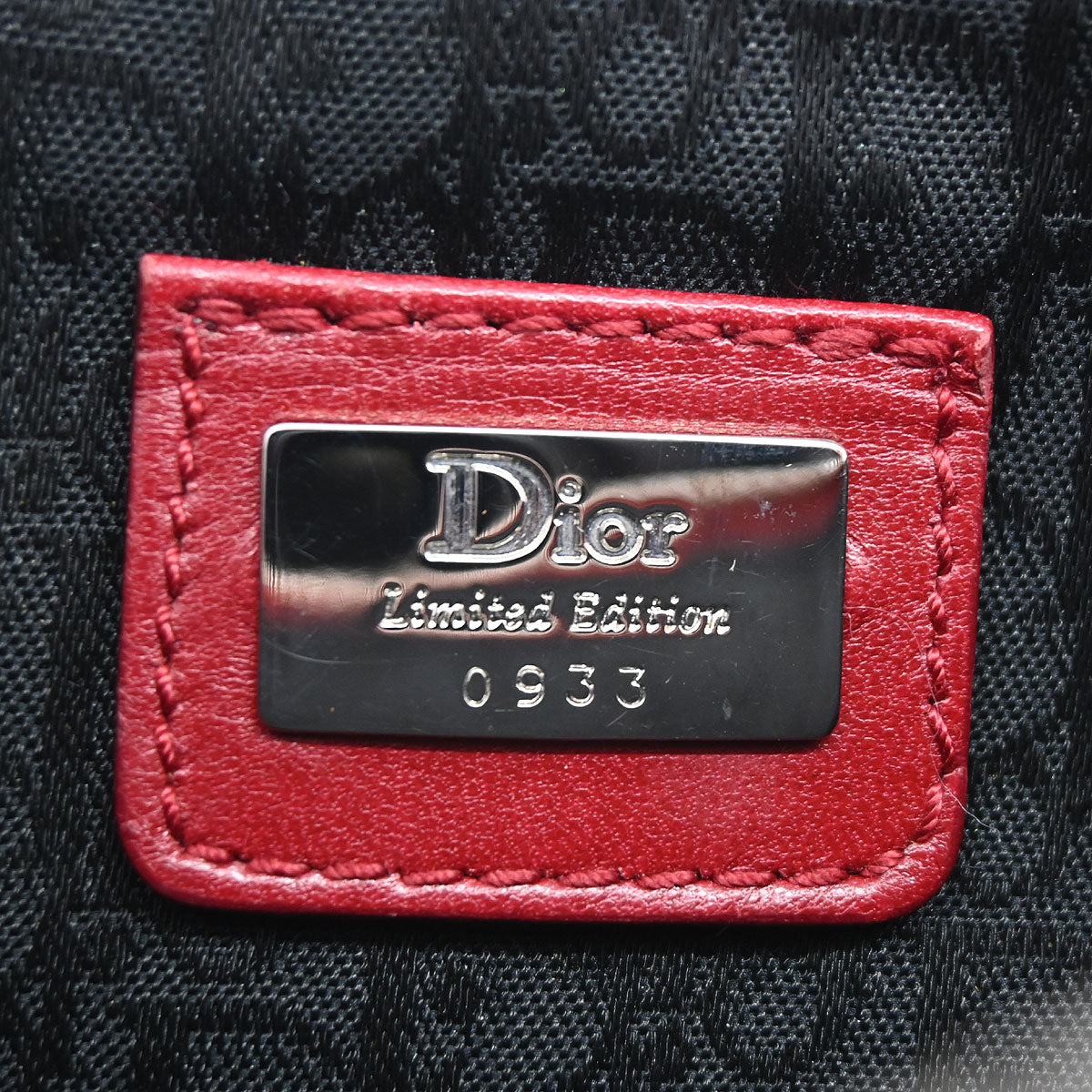 Christian Dior Red Canvas Dior's Victim Limited Saddle Handbag