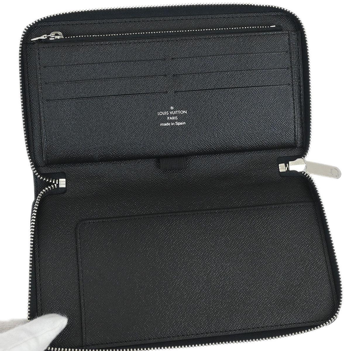 Louis Vuitton 2009 Damier Graphite Zippy Organizer Wallet N63077