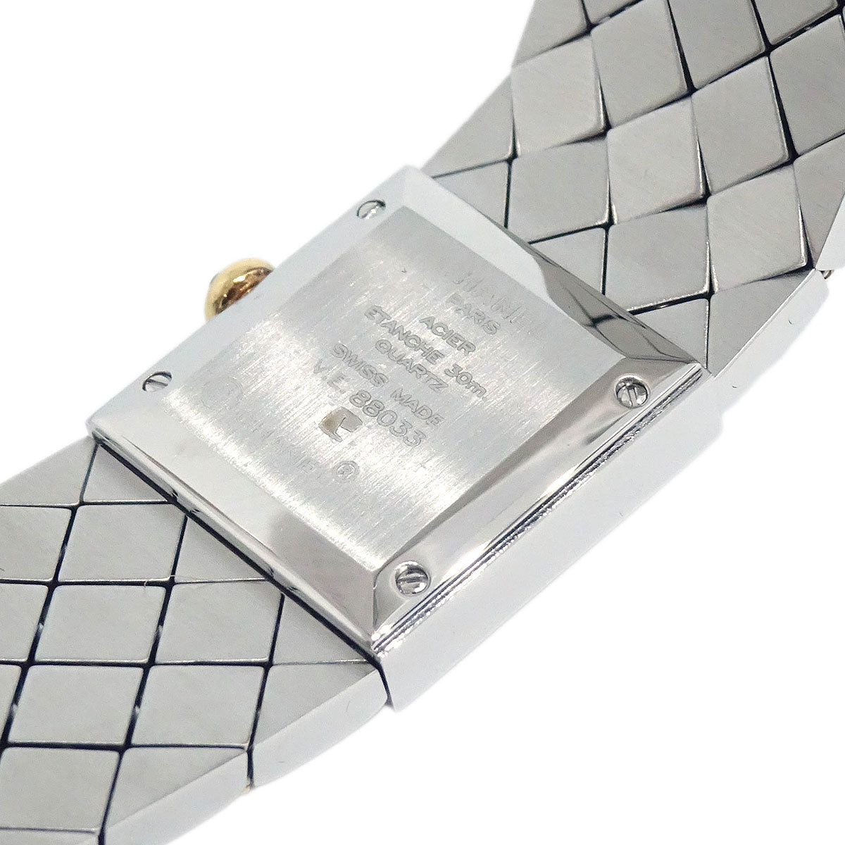 Chanel Matelasse Quartz Watch SS 18KYG