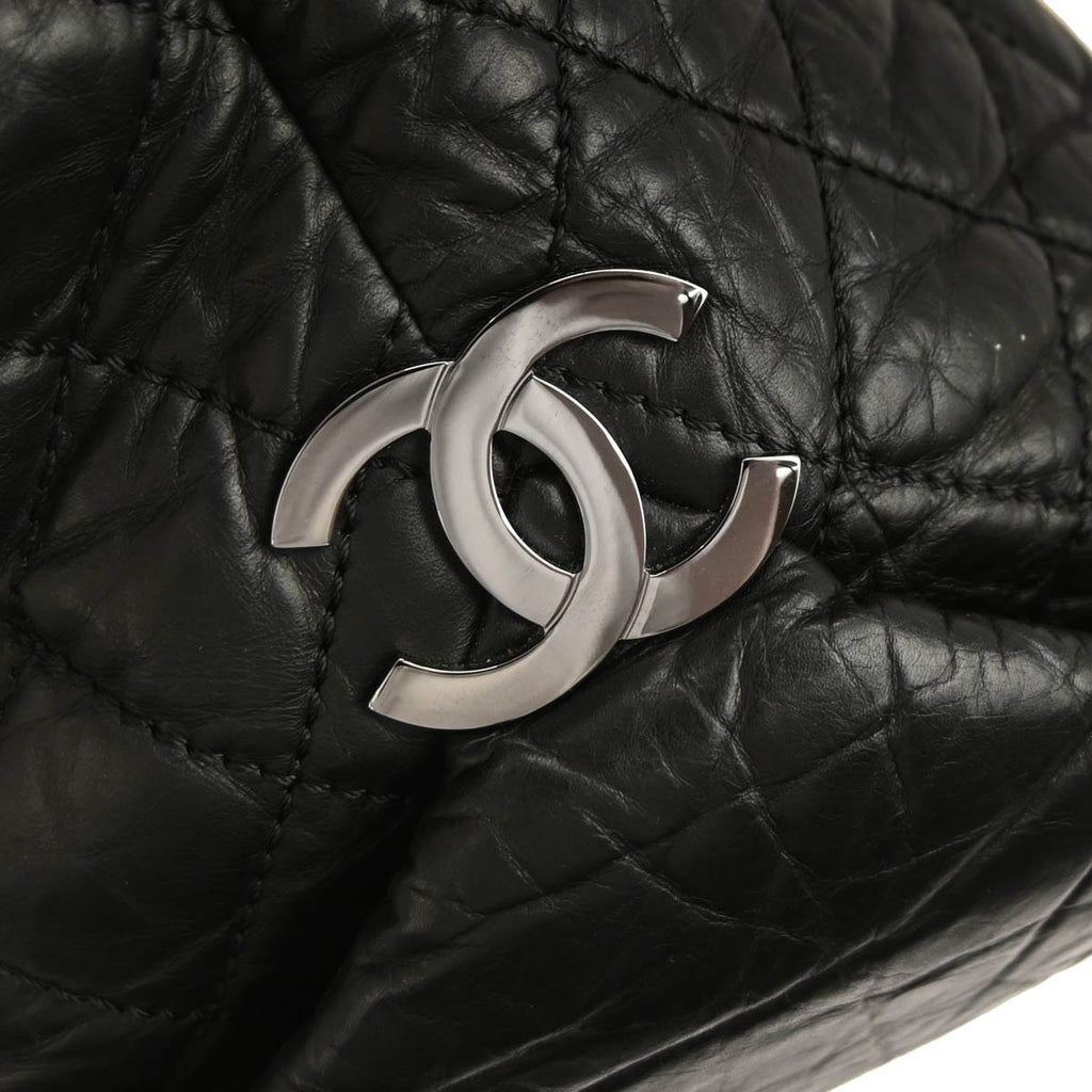 Chanel 2005-2006 Black Calfskin Lady Braid Tote Handbag