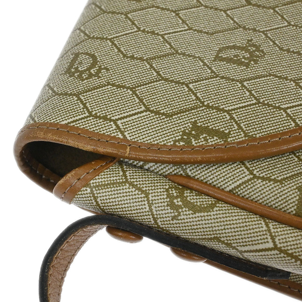 Christian Dior Beige PVC Honeycomb Shoulder Bag