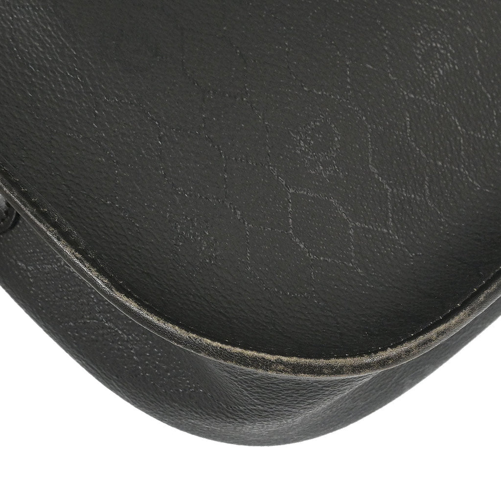 Christian Dior Black PVC Honeycomb Shoulder Bag