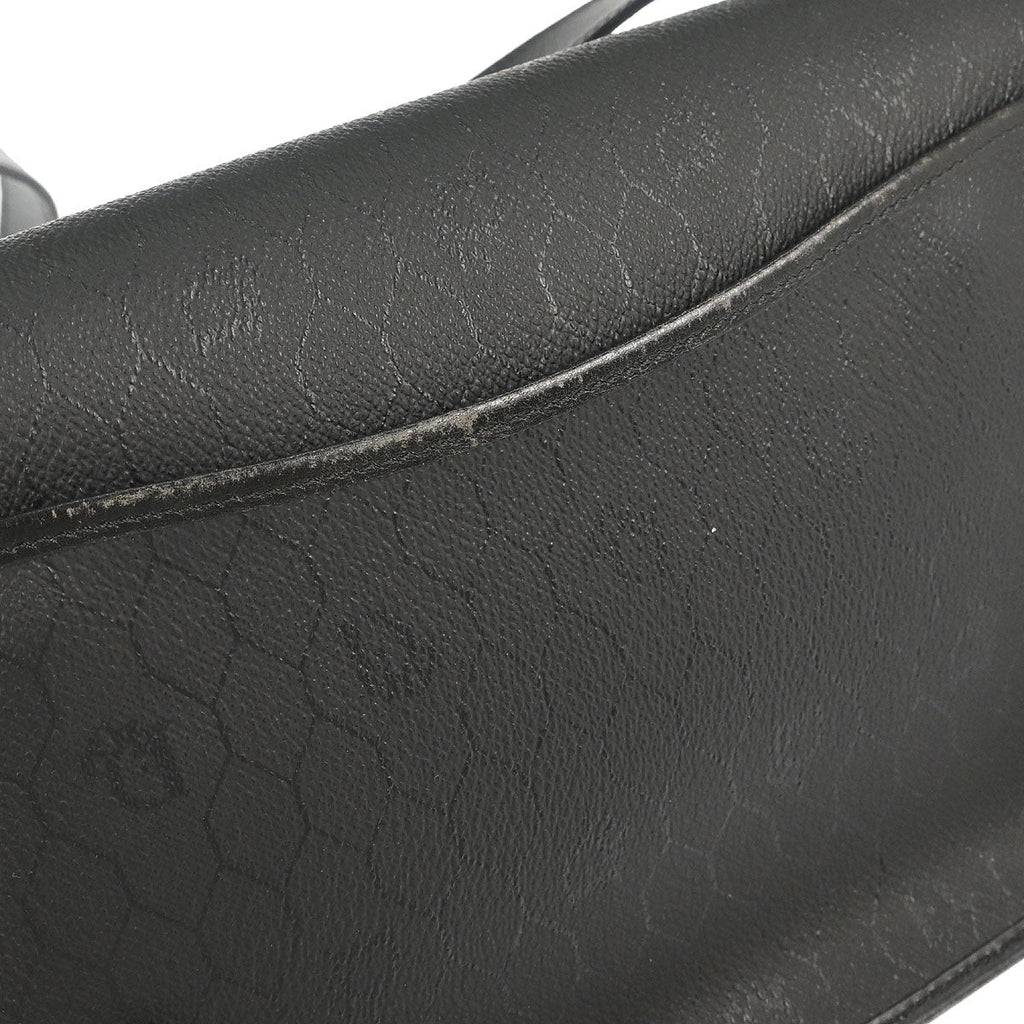 Christian Dior Black PVC Honeycomb Shoulder Bag