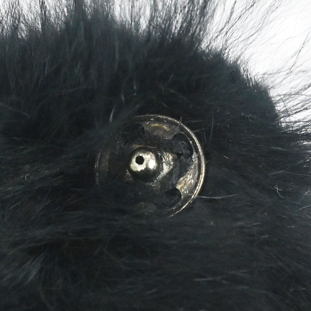 Chanel Black Lapin Fur Bracelet Bangle Wristband