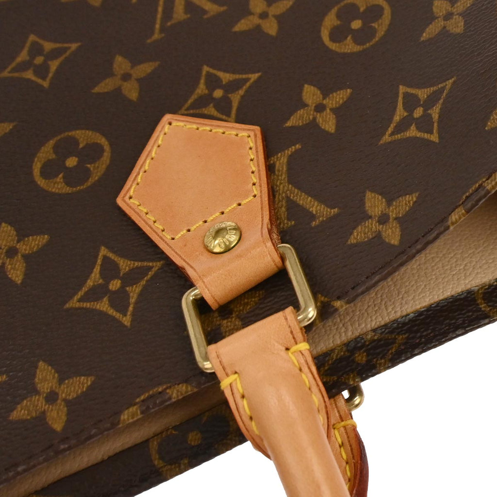 Louis Vuitton 2002 Monogram Sac Plat Tote Handbag M51140