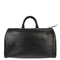 Louis Vuitton 1994 Black Epi Speedy 35 Duffle Handbag M42992