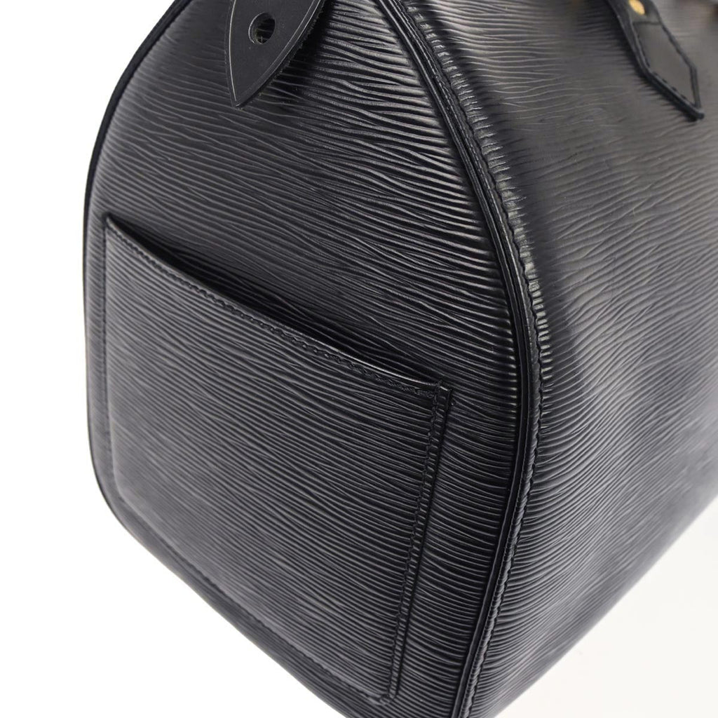 Louis Vuitton 1994 Black Epi Speedy 35 Duffle Handbag M42992