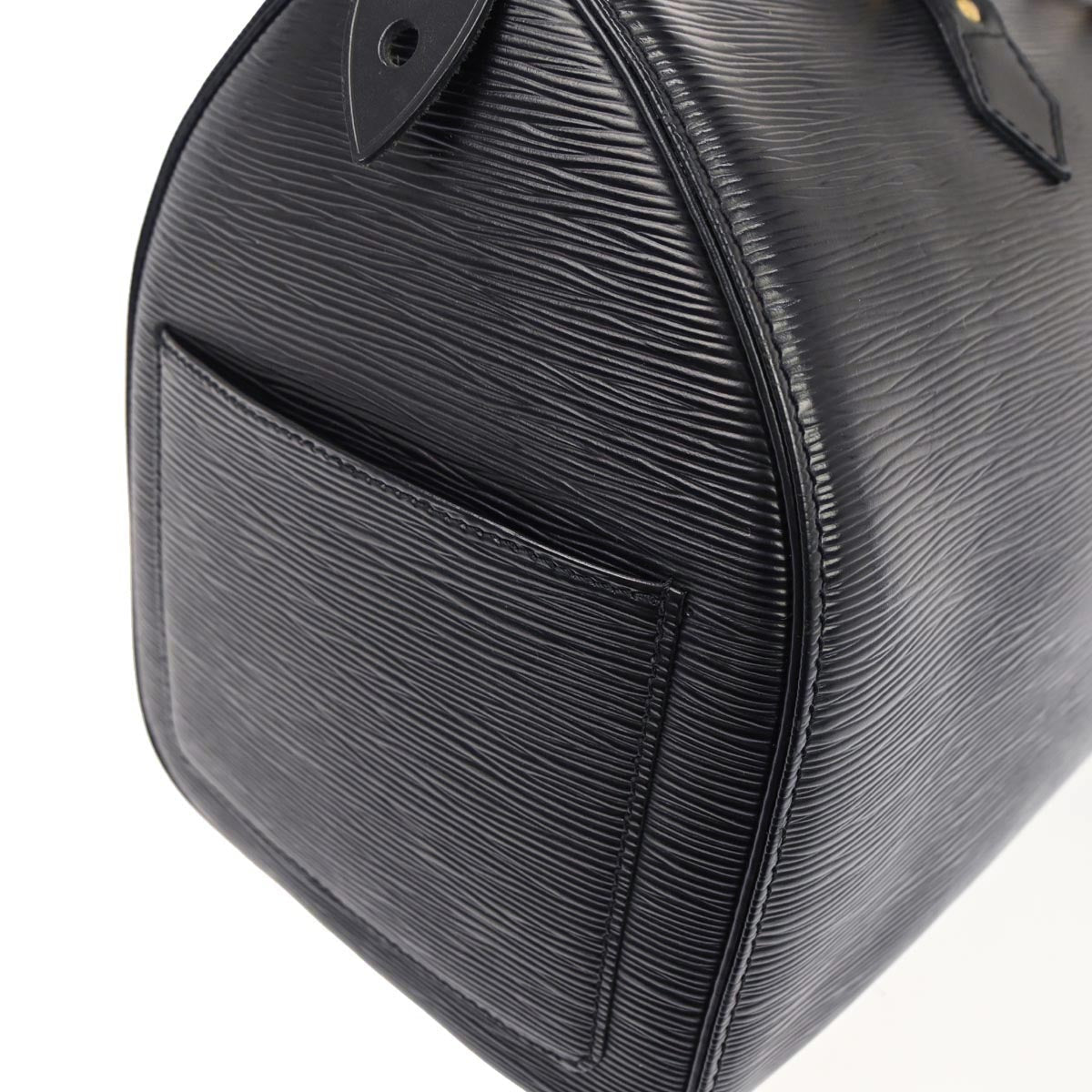 Louis Vuitton 1994 Black Epi Speedy 35 Duffle Handbag M42992