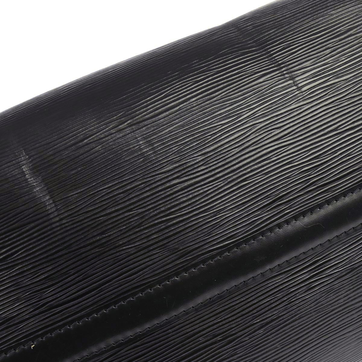 Louis Vuitton 1994 Black Epi Speedy 35 Duffle Handbag M42992