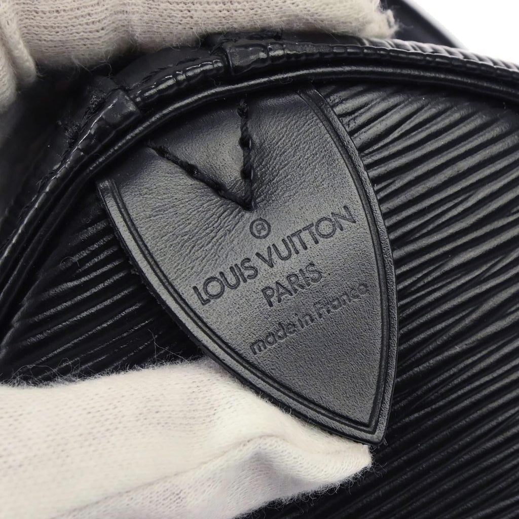 Louis Vuitton 1994 Black Epi Speedy 35 Duffle Handbag M42992