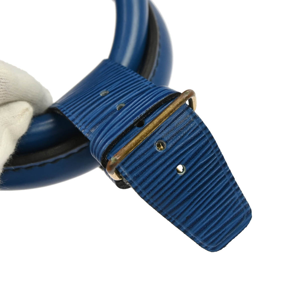 Louis Vuitton 1990 Blue Epi Keepall 55 Travel Handbag M42955