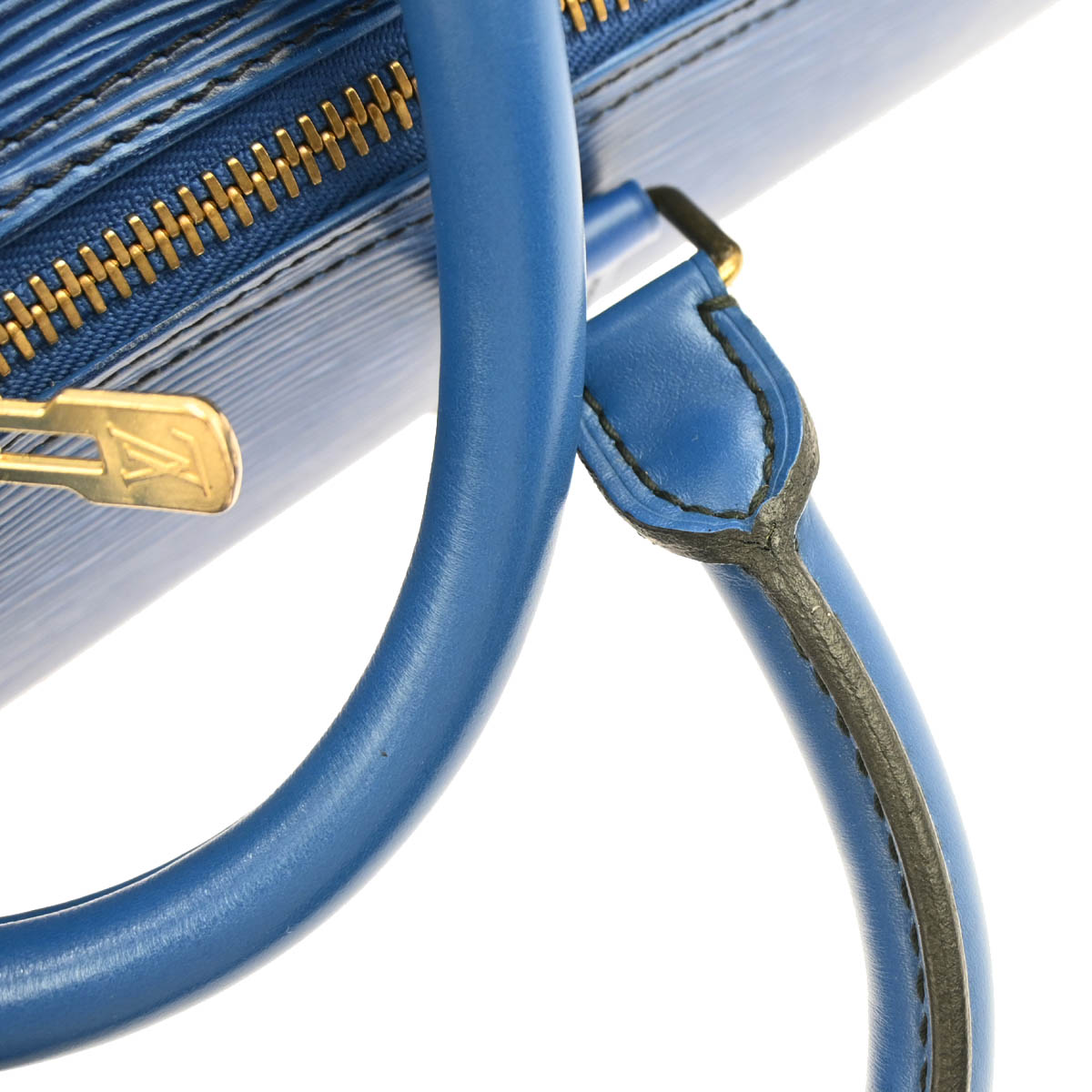 Louis Vuitton 1990 Blue Epi Keepall 55 Travel Handbag M42955