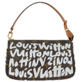 Louis Vuitton 2001 White Graffiti Pochette Accessoires Handbag M92192