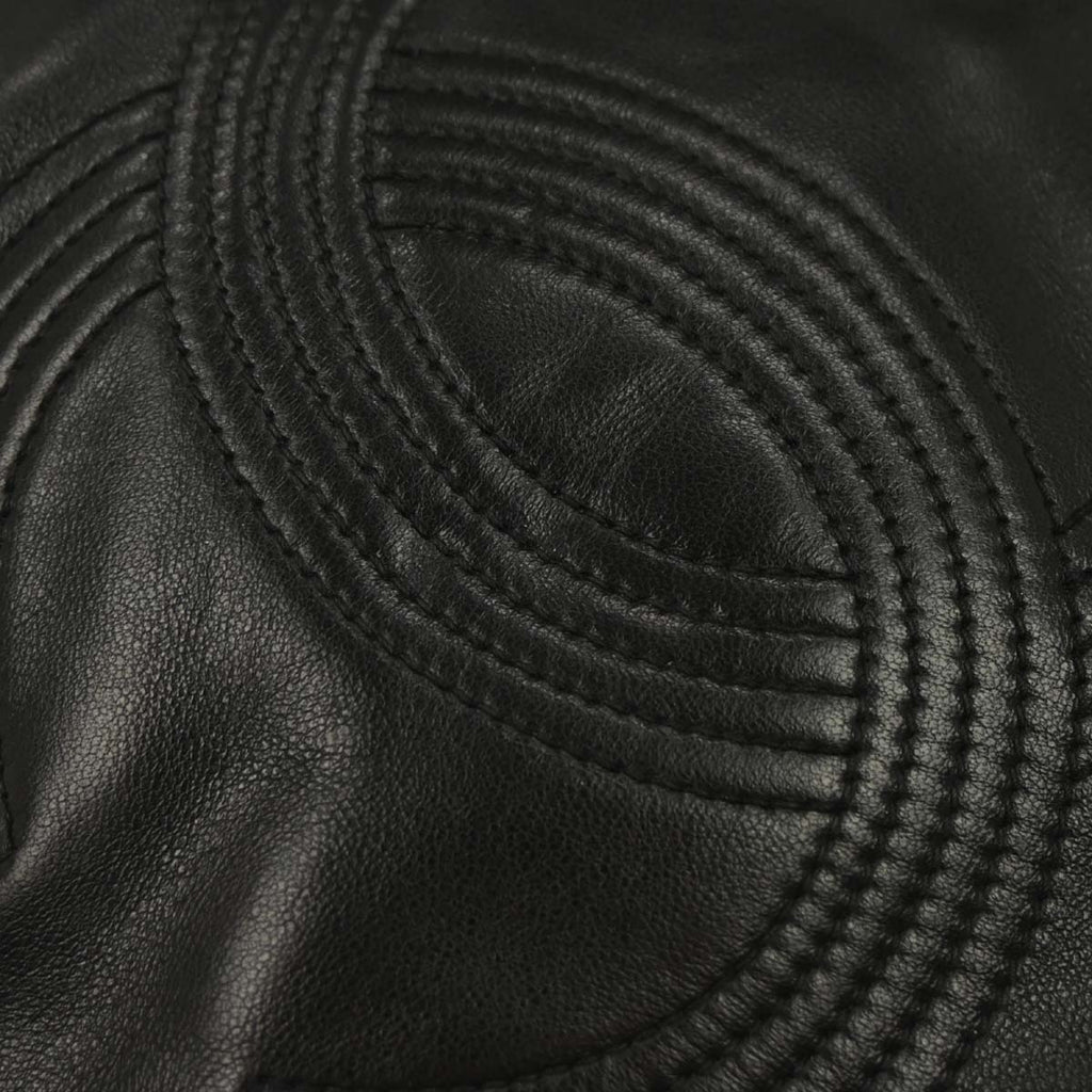 Chanel 1996-1997 Black Lambskin Chain Shoulder Bag