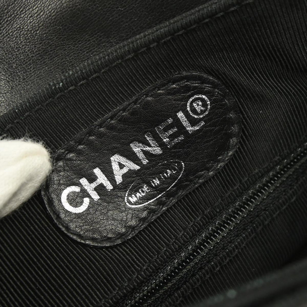Chanel 1996-1997 Black Lambskin Backpack