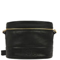 Chanel 1996-1997 Black Caviar Skin Triple CC Shoulder Bag