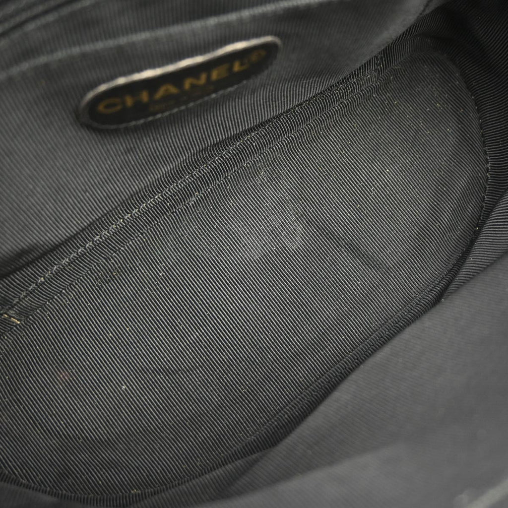 Chanel 1996-1997 Black Caviar Skin Triple CC Shoulder Bag