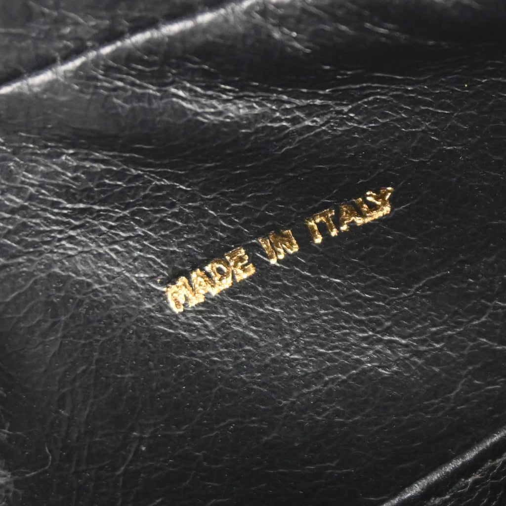 Chanel 1994-1996 Black Lambskin Triple CC Camera Bag Small