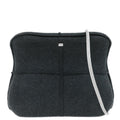 Chanel 1997-1999 Gray Felt Hip Bag Shoulder Bag