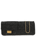 Chanel 2008-2009 Black Calfskin Mademoiselle Lock Double Sided Flap Shoulder Bag