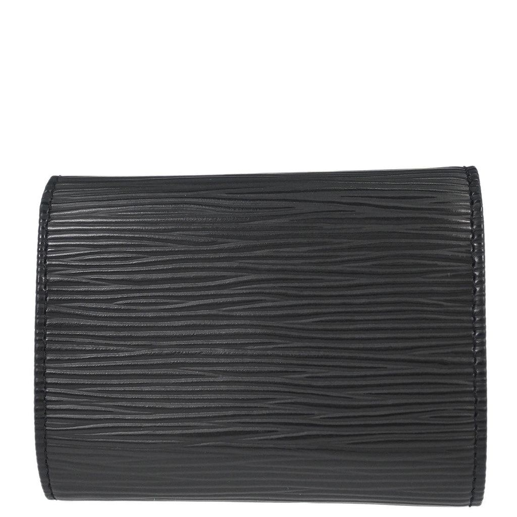 Louis Vuitton 2006 Black Epi Porte Mannaie Simple Coin Wallet M63412