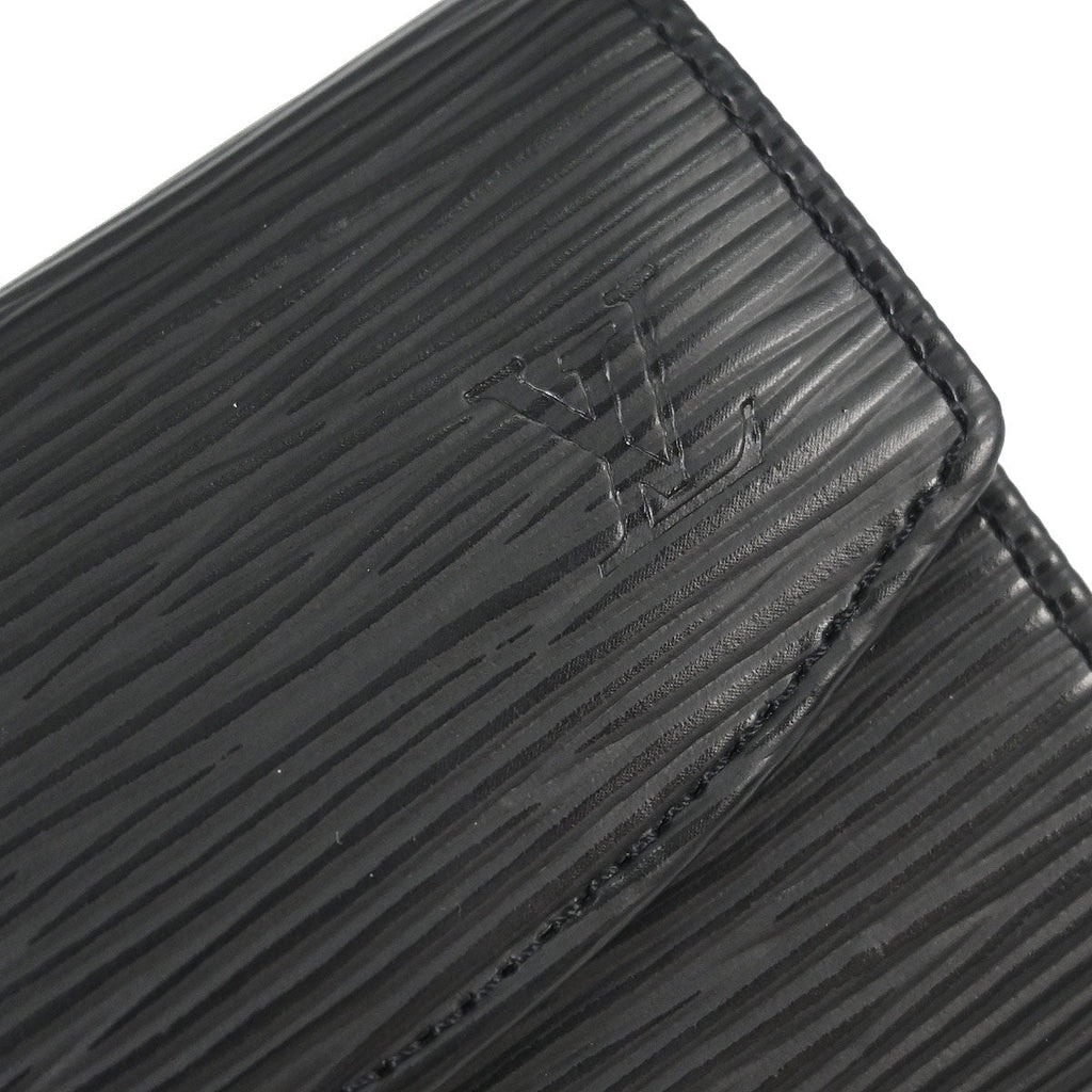 Louis Vuitton 2006 Black Epi Porte Mannaie Simple Coin Wallet M63412