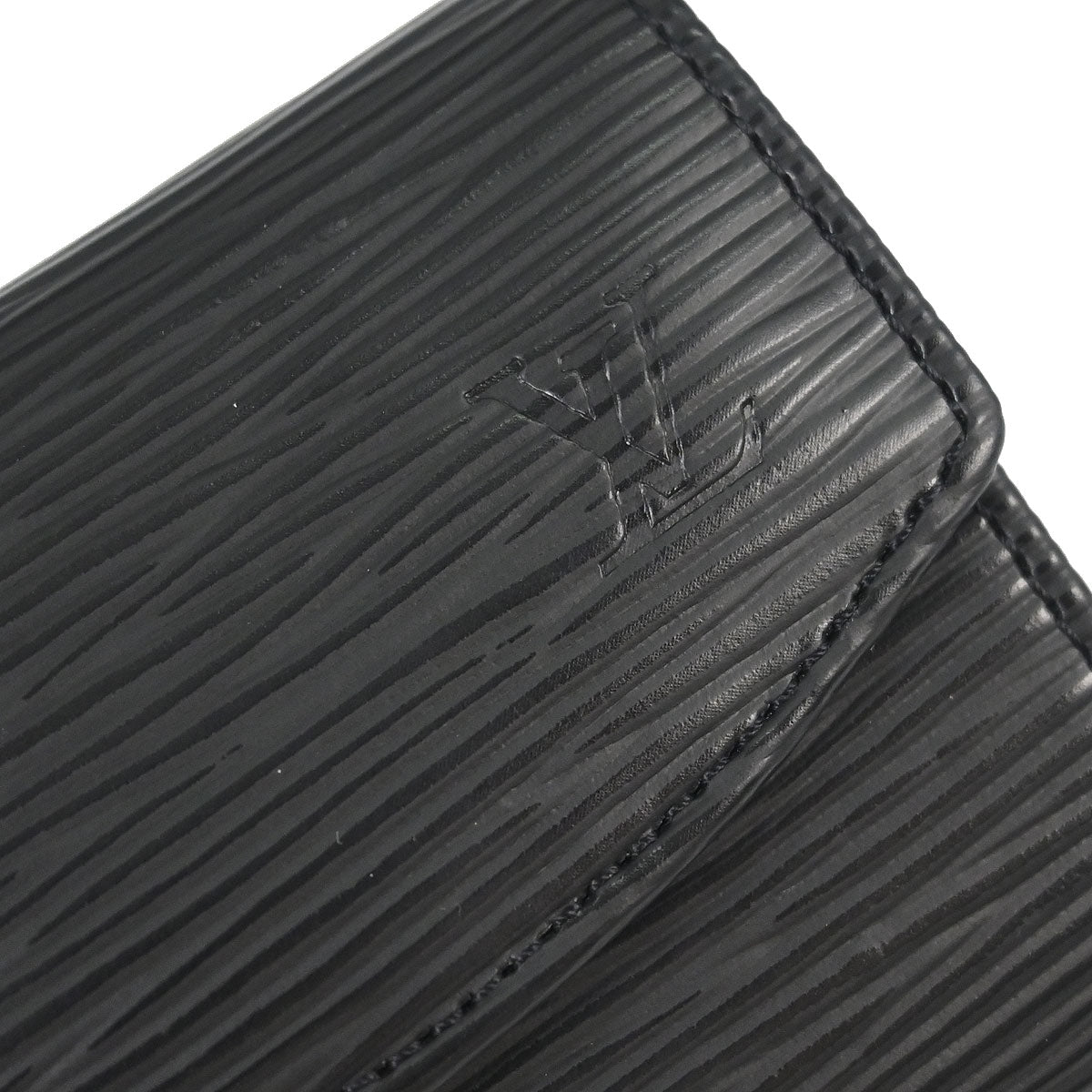 Louis Vuitton 2006 Black Epi Porte Mannaie Simple Coin Wallet M63412