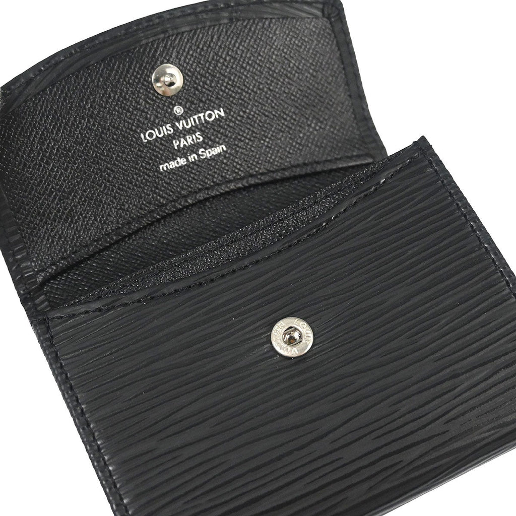 Louis Vuitton 2006 Black Epi Porte Mannaie Simple Coin Wallet M63412