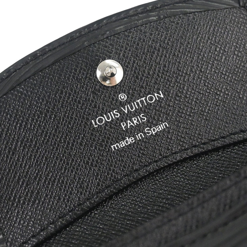 Louis Vuitton 2006 Black Epi Porte Mannaie Simple Coin Wallet M63412