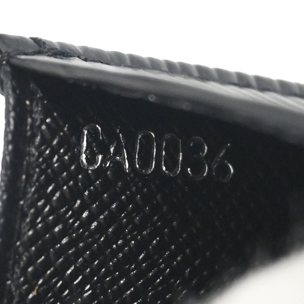 Louis Vuitton 2006 Black Epi Porte Mannaie Simple Coin Wallet M63412