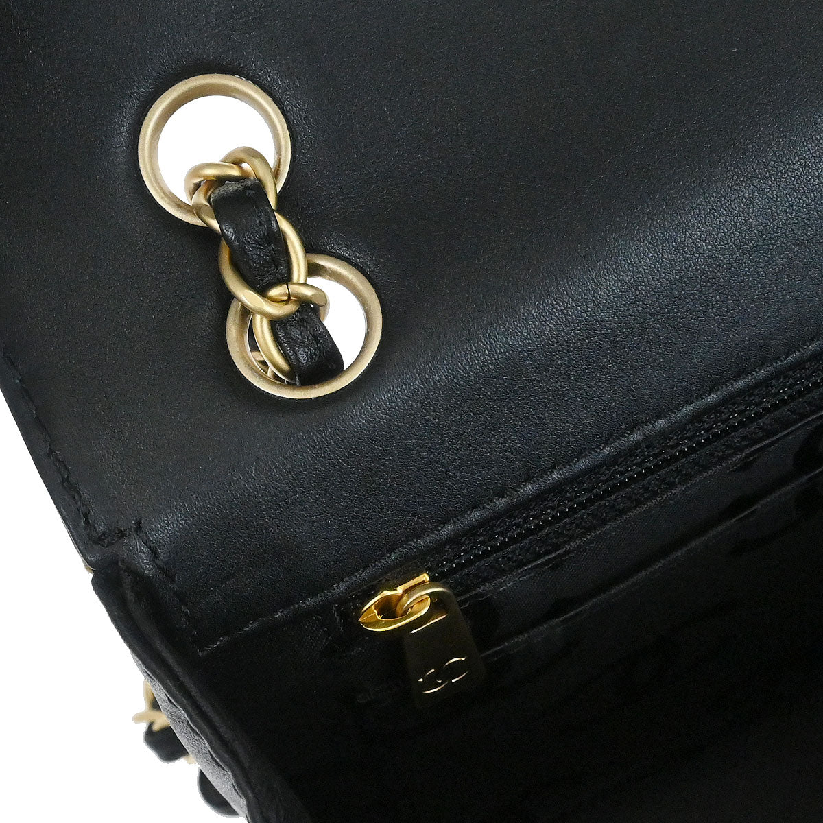 Chanel 2006-2008 Black Calfskin Wild Stitch Single Flap Shoulder Bag