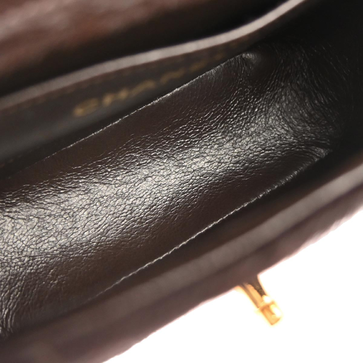 Chanel 1991-1994 Brown Pony Hair Micro Classic Flap Handbag