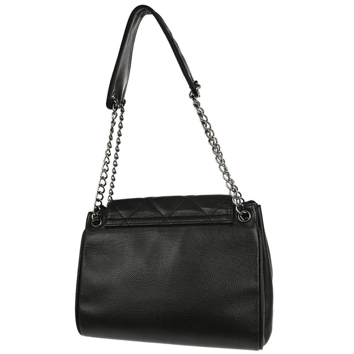 Chanel 2003-2004 Black Caviar Skin Accordion Flap Handbag