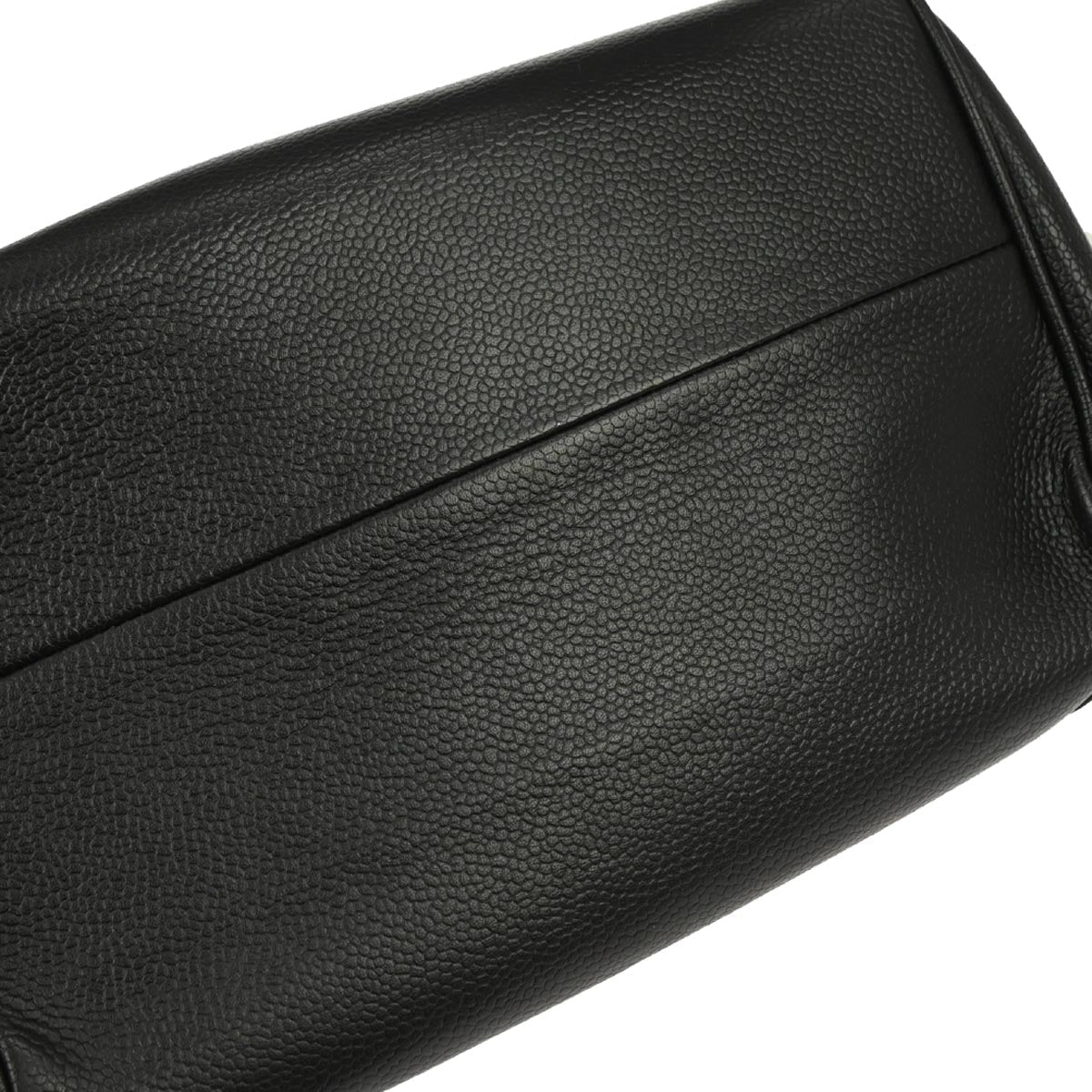 Chanel 2003-2004 Black Caviar Skin Accordion Flap Handbag