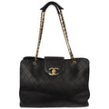 Chanel 1991-1994 Black Lambskin Bicolore Supermodel Shoulder Bag