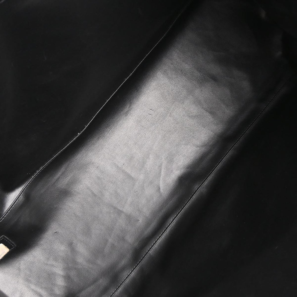 Chanel 1991-1994 Black Lambskin Bicolore Supermodel Shoulder Bag