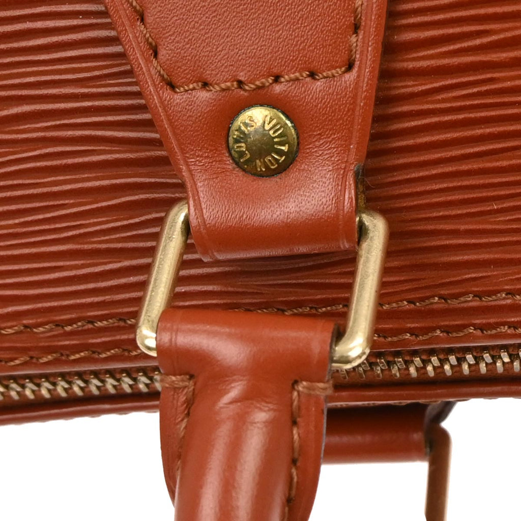 Louis Vuitton 1995 Brown Epi Speedy 25 Handbag M43013