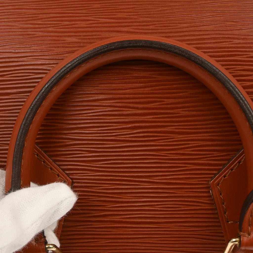 Louis Vuitton 1995 Brown Epi Speedy 25 Handbag M43013