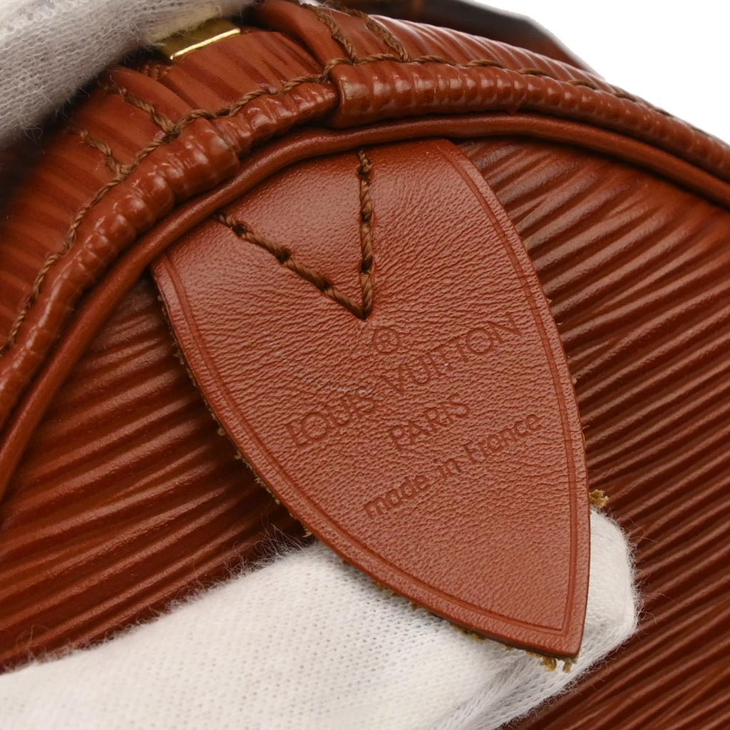 Louis Vuitton 1995 Brown Epi Speedy 25 Handbag M43013