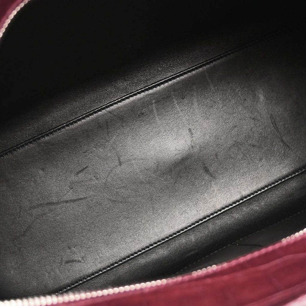 Loewe * Red Crocodile Amazona 36 Handbag