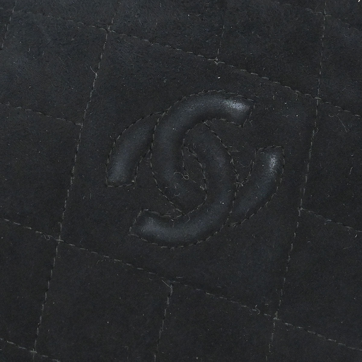 Chanel 1991-1994 Black Suede Camera Bag Mini