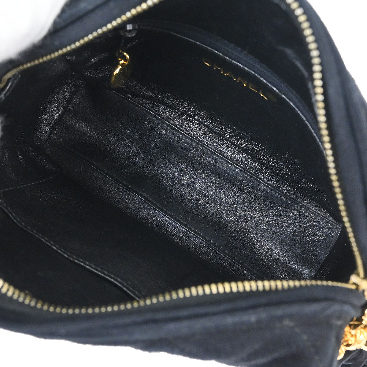 Chanel 1991-1994 Black Suede Camera Bag Mini