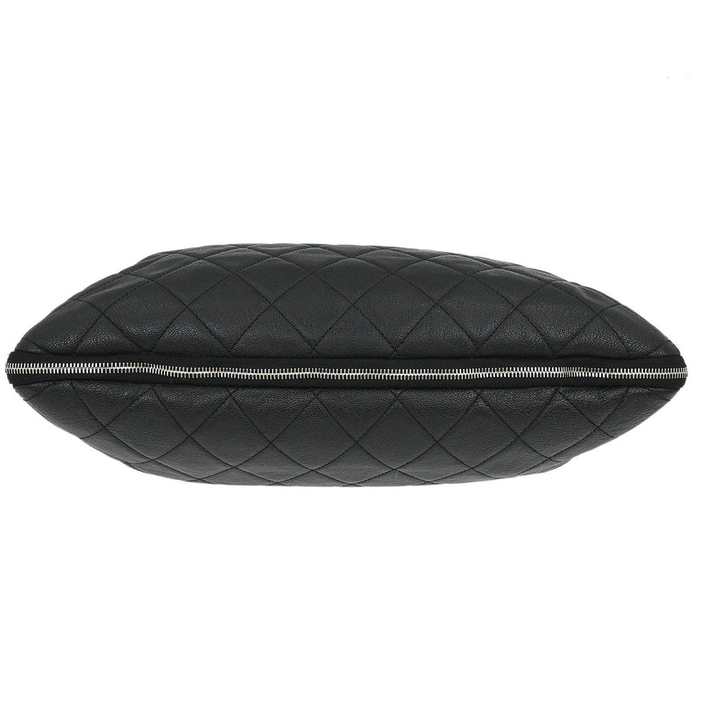 Chanel 2009-2010 Black Calfskin Boating Classic Shopper Tote Bag