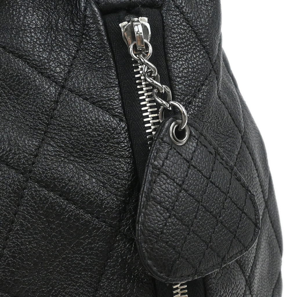 Chanel 2009-2010 Black Calfskin Boating Classic Shopper Tote Bag